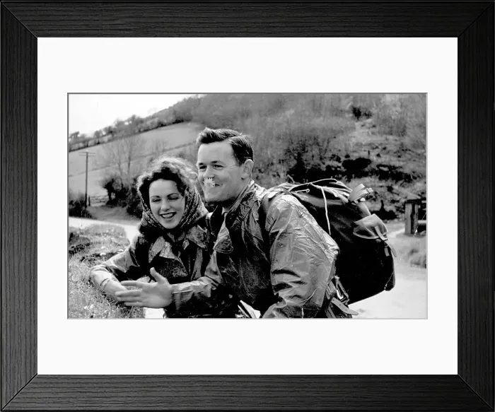 Framed Print : Happy Walkers Framed Print : Happy Walkers