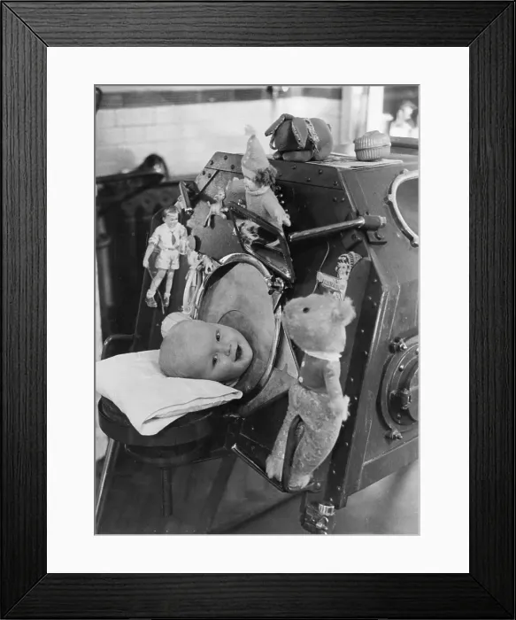 Framed Print : Baby In Iron Lung Framed Print : Baby In Iron Lung