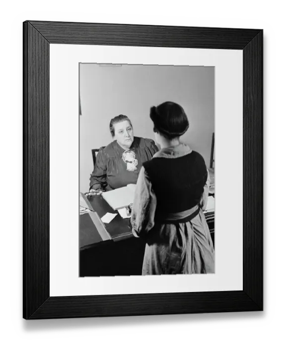Framed Print : Interview At Holloway Prison Framed Print : Interview At Holloway Prison