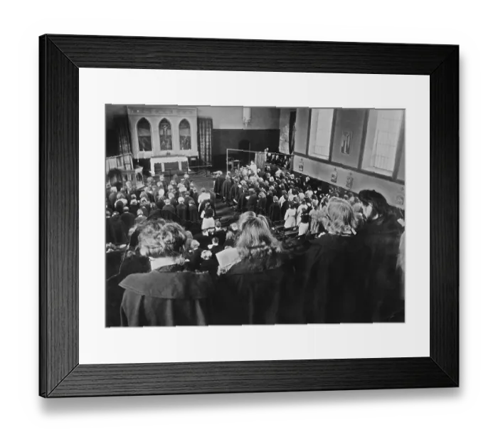 Framed Print : Holloway Prison Chapel Service Framed Print : Holloway Prison Chapel Service