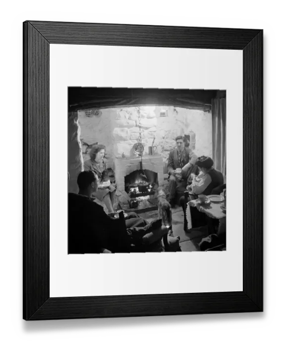 Framed Print : Tea By The Fireside Framed Print : Tea By The Fireside