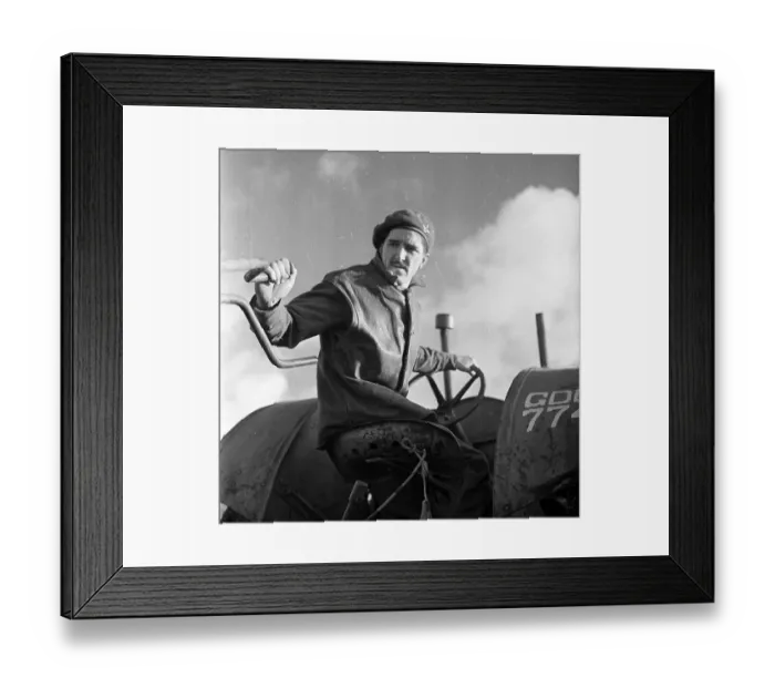 Framed Print : Tractor Driving Framed Print : Tractor Driving