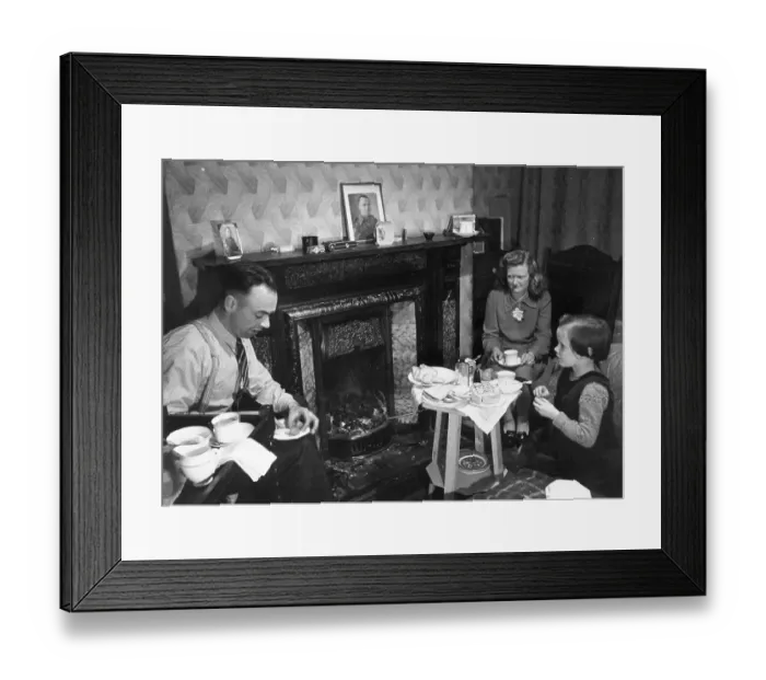 Framed Print : Post-War Meal Framed Print : Post-War Meal