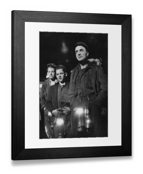 Framed Print : Welsh Miners Framed Print : Welsh Miners