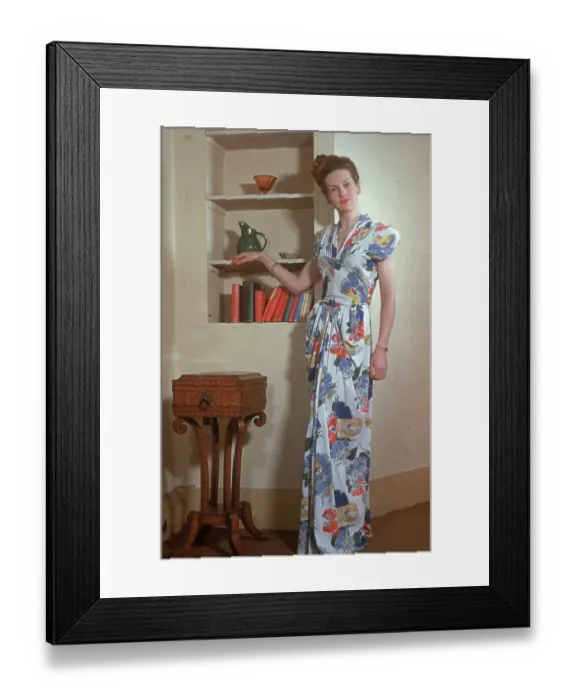 Framed Print : Long Cotton Dress Framed Print : Long Cotton Dress