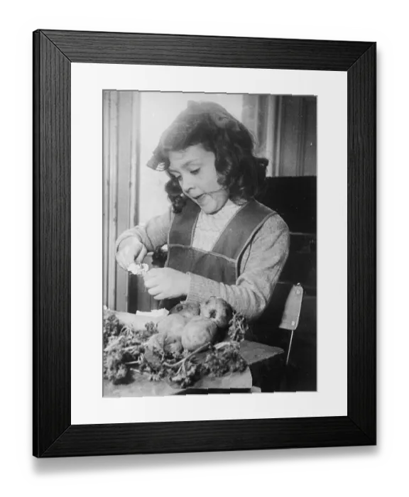 Framed Print : Scraping Turnips Framed Print : Scraping Turnips