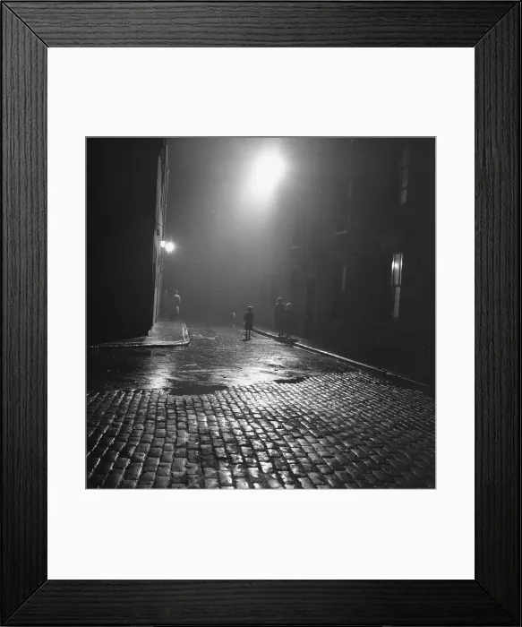 Framed Print : Cobbled Street