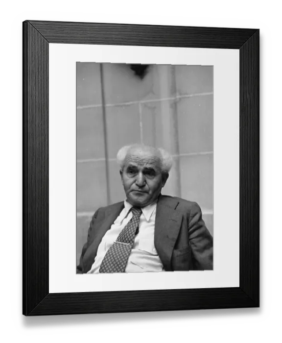 Framed Print : David Ben-Gurion