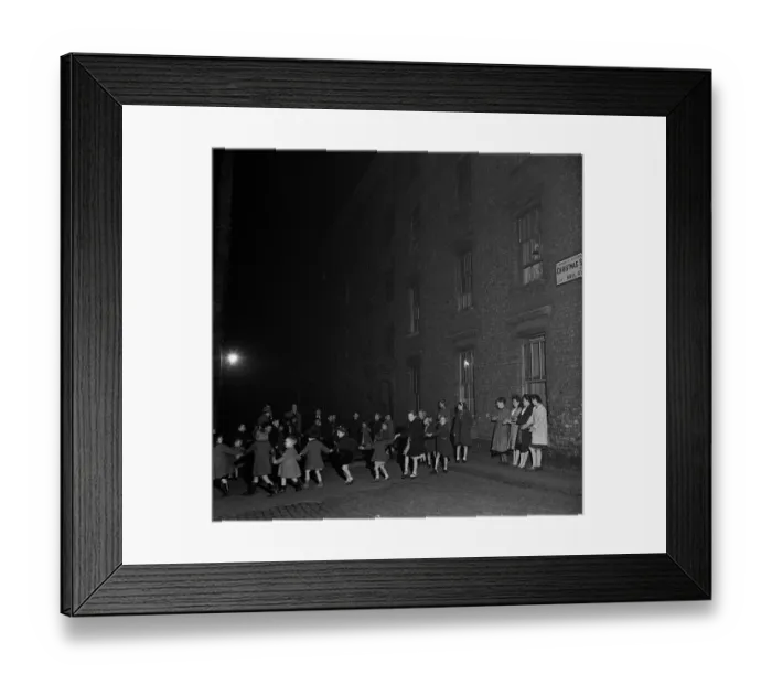 Framed Print : Christmas Street
