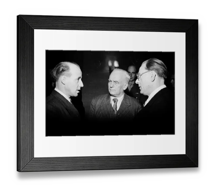 Framed Print : Pieck And Grotewohl Framed Print : Pieck And Grotewohl