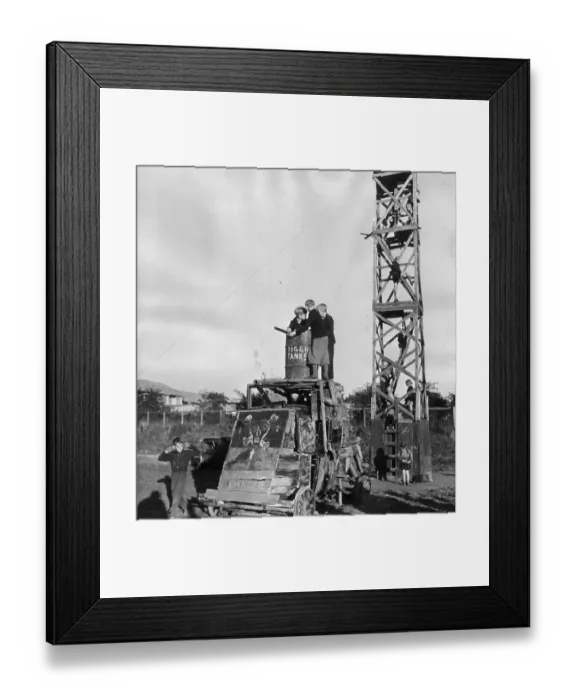 Framed Print : Playing At War