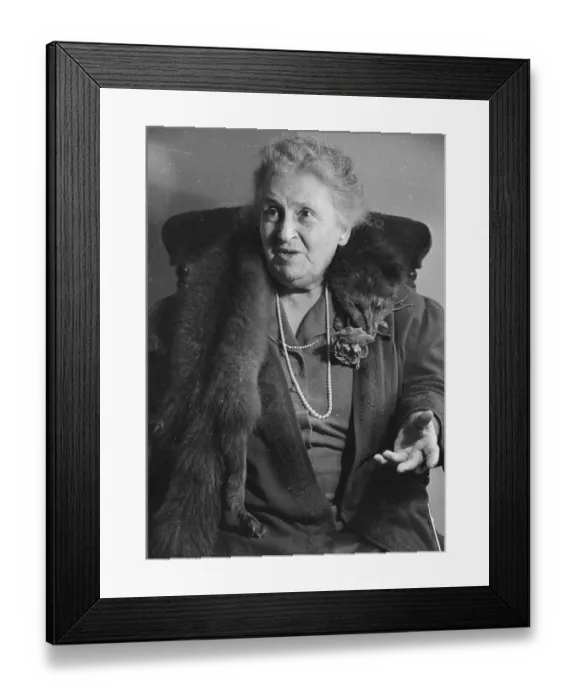Framed Print : Maria Montessori Framed Print : Maria Montessori