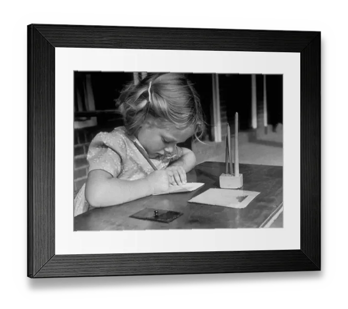 Framed Print : Montessori Pupil Framed Print : Montessori Pupil