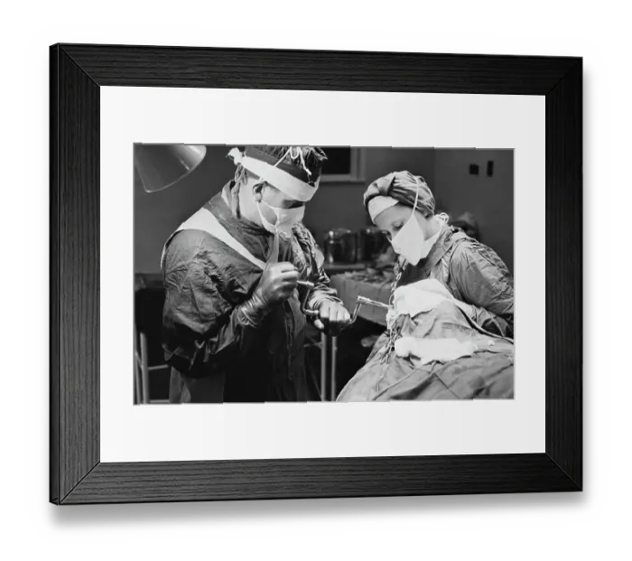 Framed Print : Lobotomy Procedure Framed Print : Lobotomy Procedure