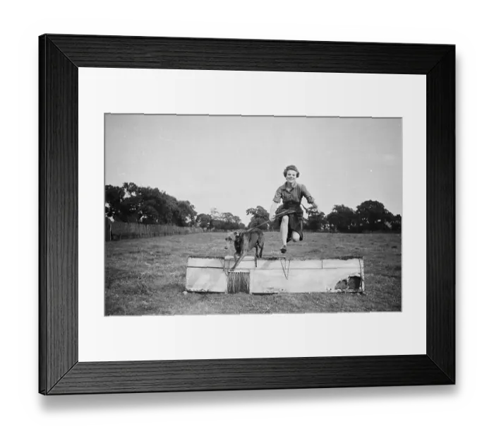 Framed Print : Jumping Hurdles