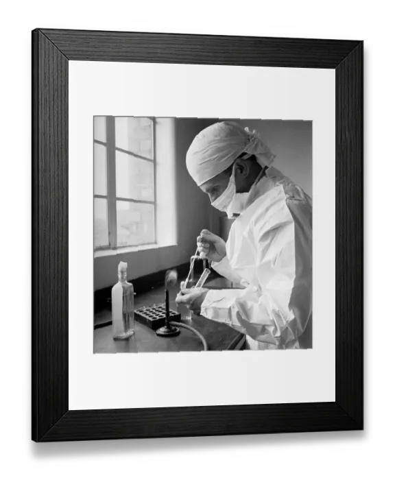 Framed Print : Drug Technician