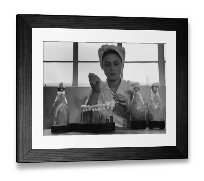 Framed Print : Streptomycin Making Framed Print : Streptomycin Making