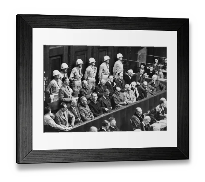 Framed Print : War Crimes Trial Framed Print : War Crimes Trial