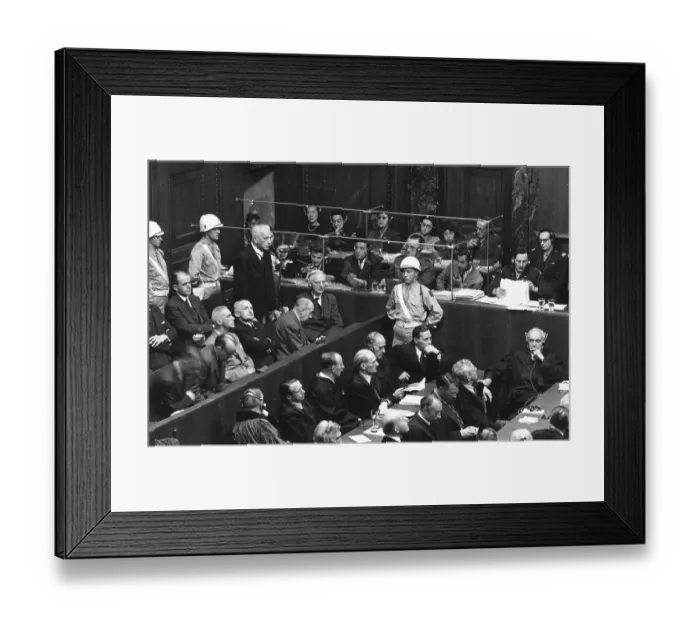 Framed Print : Nuremberg Trials Framed Print : Nuremberg Trials