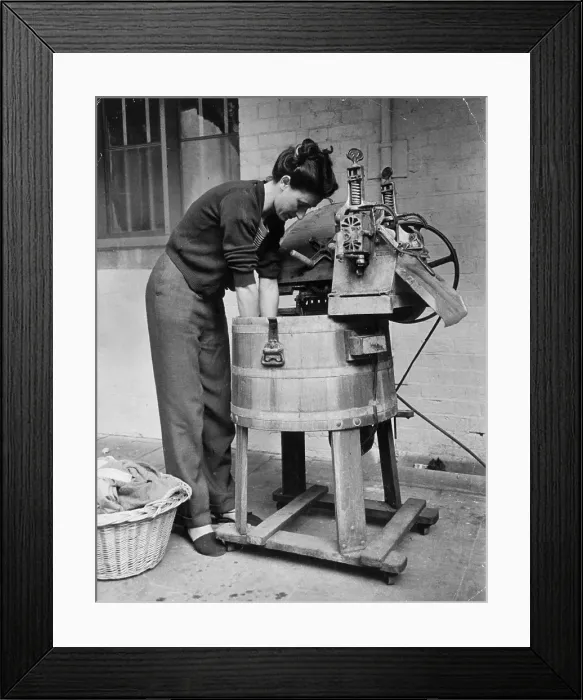 Framed Print : Mangle And Tub Framed Print : Mangle And Tub