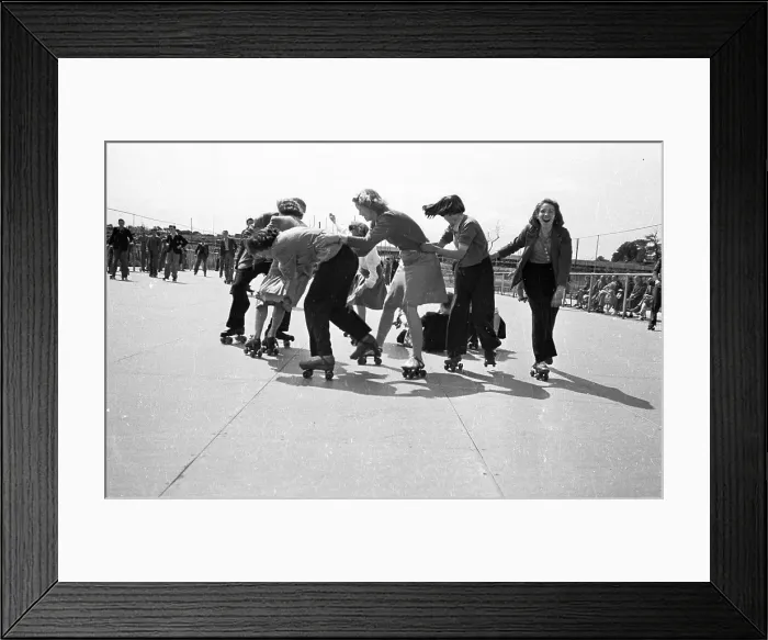 Framed Print : Roller Skating Framed Print : Roller Skating