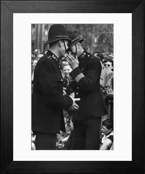 Framed Print : Tittering Policemen Framed Print : Tittering Policemen