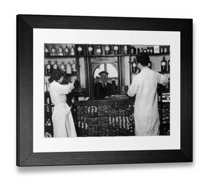 Framed Print : Welsh Pharmacy Framed Print : Welsh Pharmacy