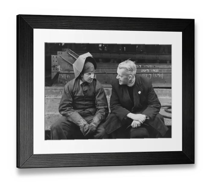 Framed Print : Talking To A Welder Framed Print : Talking To A Welder