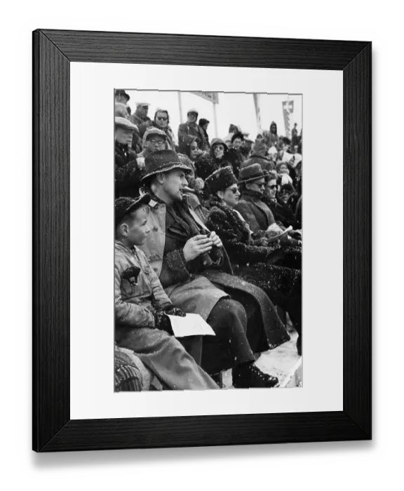 Framed Print : Snowy Spectators Framed Print : Snowy Spectators