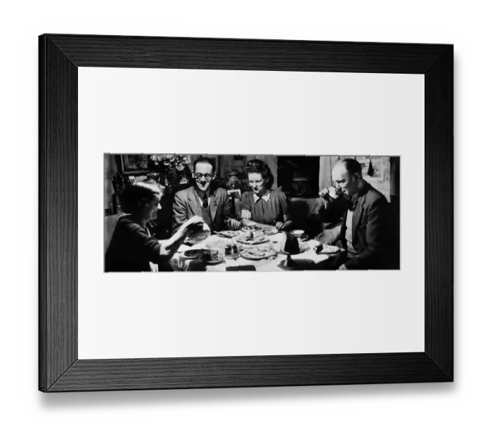 Framed Print : Family Tea