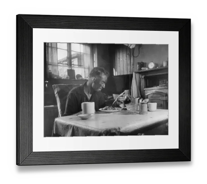 Framed Print : Good News. 19th January 1946: Ernest Fisher, a Yorkshire miner