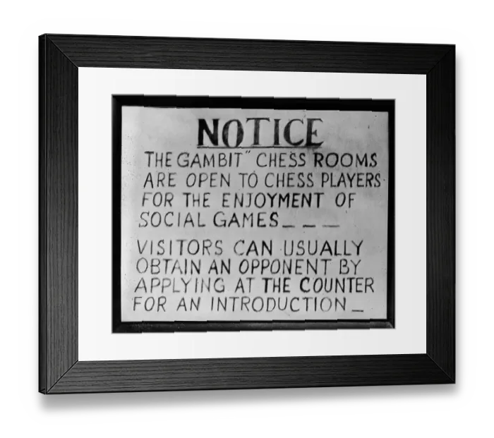 Framed Print : Gambit Notice Framed Print : Gambit Notice
