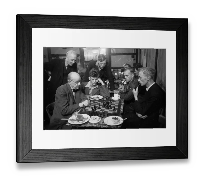 Framed Print : Chess At The Table Framed Print : Chess At The Table