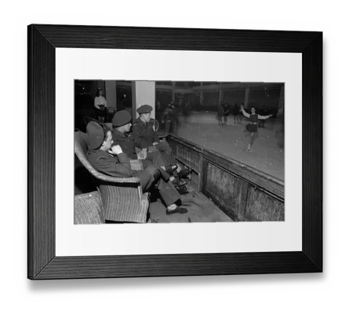 Framed Print : Ice Skating Audience Framed Print : Ice Skating Audience