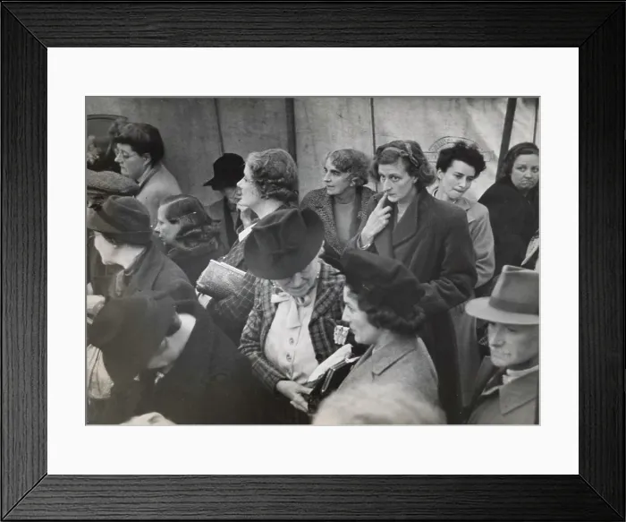 Framed Print : At A Country Auction, 1946 Framed Print : At A Country Auction, 1946