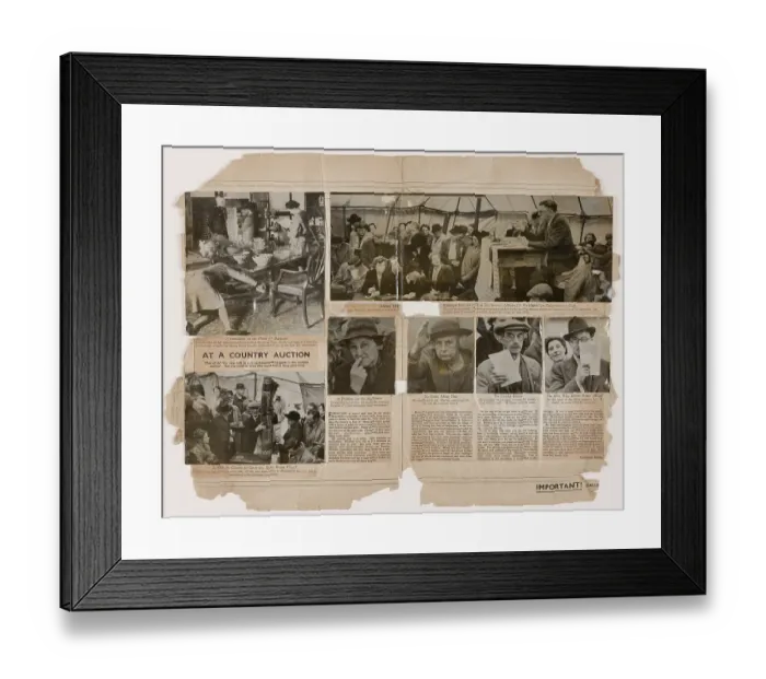 Framed Print : Picture Post Galley : At A Country Auction Framed Print : Picture Post Galley : At A Country Auction