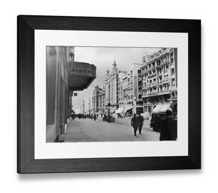 Framed Print : Madrid Gran Via Framed Print : Madrid Gran Via