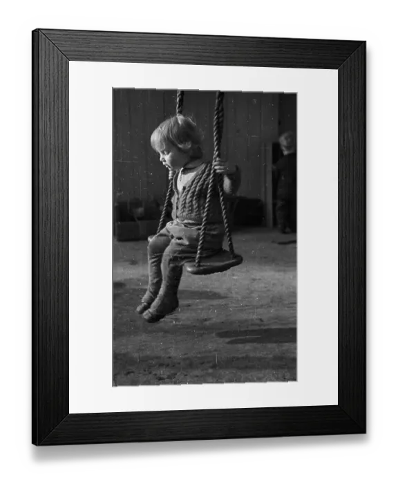 Framed Print : Girl On Swing Framed Print : Girl On Swing