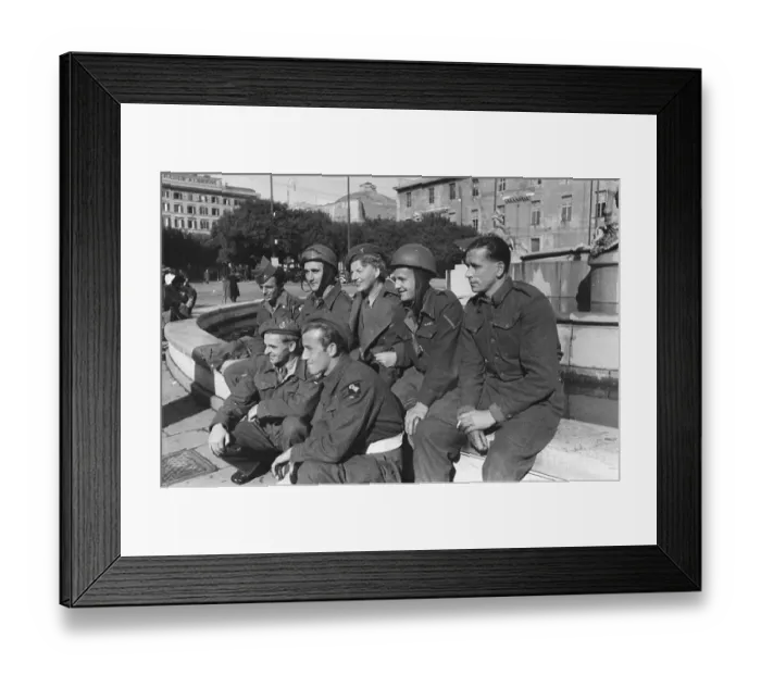 Framed Print : Gracie Fields With Troops Framed Print : Gracie Fields With Troops