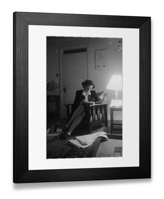 Framed Print : Economist At Home Framed Print : Economist At Home