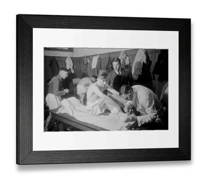 Framed Print : Match Preparation Framed Print : Match Preparation