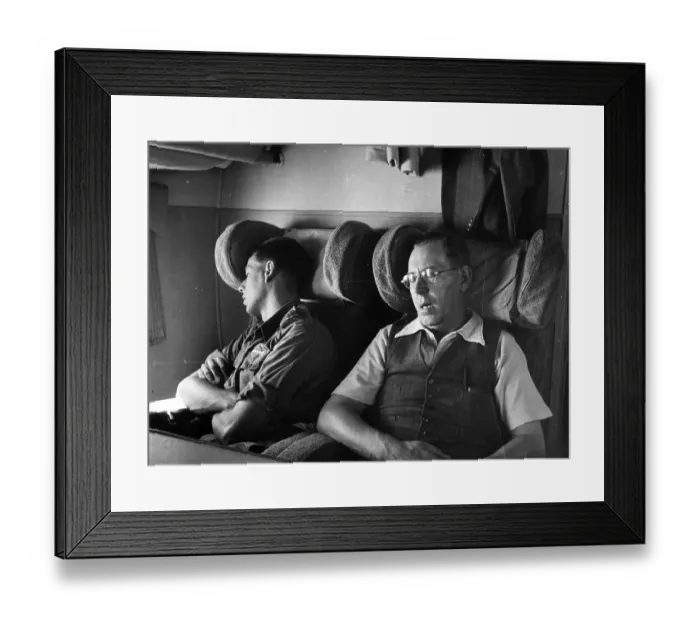Framed Print : Sleeping Passengers Framed Print : Sleeping Passengers
