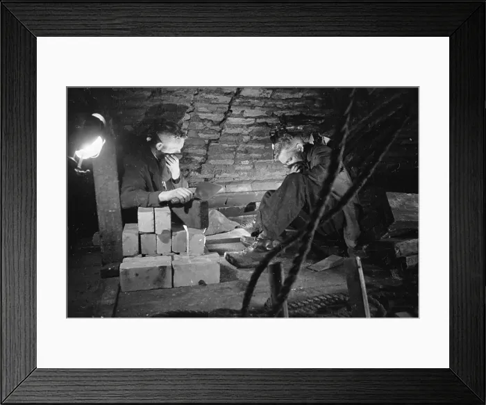 Framed Print : Tunnel Workers Framed Print : Tunnel Workers