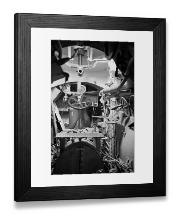 Framed Print : U-Boat Cockpit Framed Print : U-Boat Cockpit
