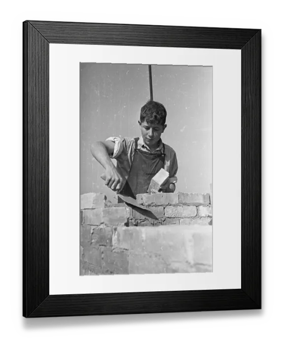 Framed Print : Brick Layer