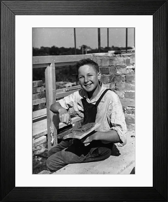 Framed Print : Junior Builder