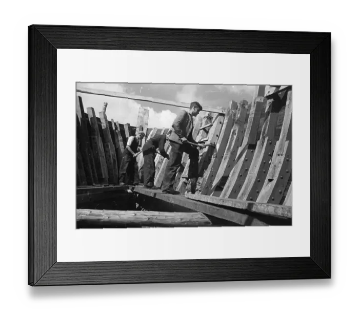 Framed Print : Boat Building Framed Print : Boat Building