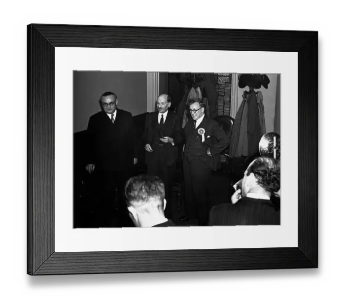 Framed Print : Victors. 11th August 1945: Ernest Bevin (1881 - 1951), Clement Attlee Framed Print : Victors. 11th August 1945: Ernest Bevin (1881 - 1951), Clement Attlee
