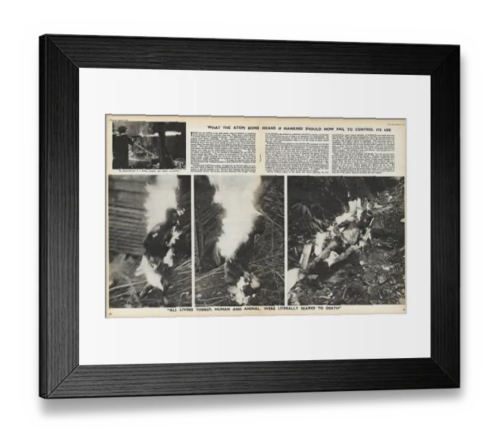 Framed Print : Man Enters The Atom Age Framed Print : Man Enters The Atom Age