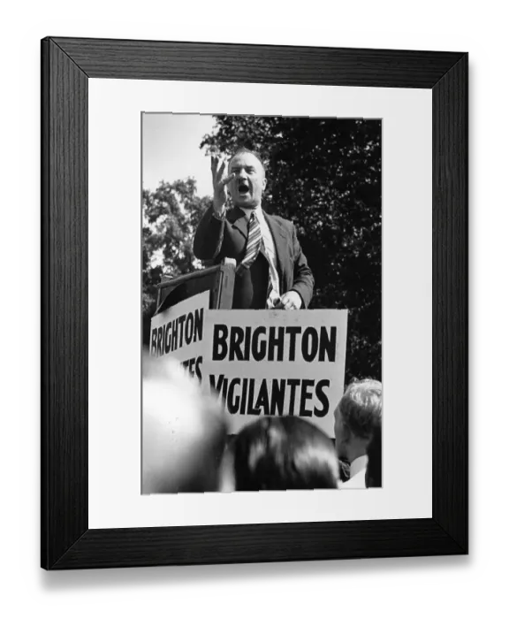 Framed Print : Vigilante Speaking Framed Print : Vigilante Speaking